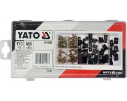 Набор винтов самонарезающих и металлических клипс YATO 170 шт. (YT-06780)-foto2