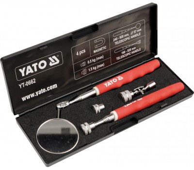 Проверочный набор захват магнитный + зеркало YATO (YT-0662)