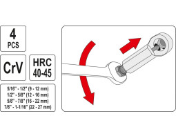 Набір гайколомів YATO 4 шт. (YT-0585)-foto4