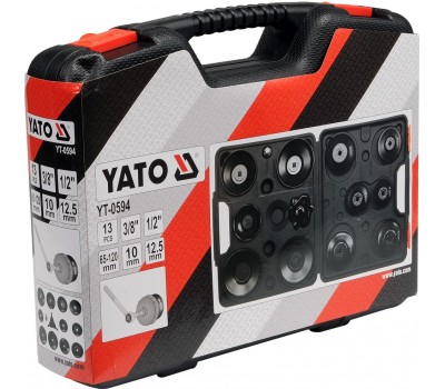 Комплект торцевых ключей к масляным фильтрам двигателя YATO, 13 шт. (YT-0594)