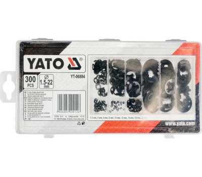 Тормозные полукольца типа "Є" YATO 300 шт (YT-06884)