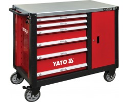 Тележка для инструментов YATO с 6 полками, 1000x1130x570 мм (YT-09002) Тележка для инструментов YATO с 6 полками, 1000x1130x570 мм (YT-09002)