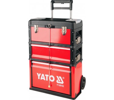 Ящик-тележка для инструментов YATO 3 секции (YT-09102)