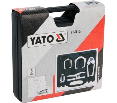 Комплект съемников рулевой тяги и шаровых опор автомобиля YATO 6 шт. (YT-06157)