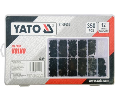 Набор креплений для автосалонной обшивки VOLVO YATO, 350 шт. (YT-06655)