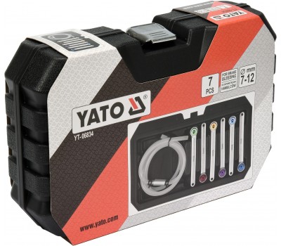 Набор ключей для прокачки тормозных систем авто YATO 7 шт (YT-06834)