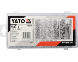 Набор шплинтов упругих и волнистых, разных размеров YATO, 150 шт. (YT-06883)-foto2