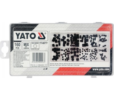 Набор винтов под шестигранний ключ YATO 160 шт. (YT-06777)