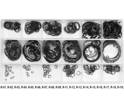 Набор внутренних стопорных колец YATO 300 шт (YT-06881)