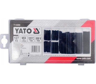Набор кембриков термоусадочной трубки YATO 127 шт. (YT-06866)