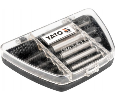 Набор экстракторов для ремонта сломанных винтов YATO 6 шт. (YT-0590)