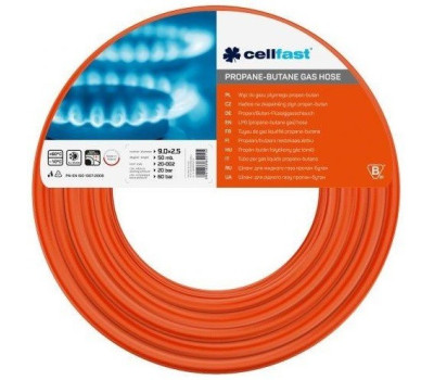 Cellfast Шланг для газу пропан-бутан, котушка, 9x3 мм, 60 м