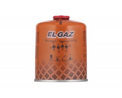 EL GAZ Балон-картридж газовий ELG-400, бутан 450 г, для газових пальників, з двошаровим клапаном, одноразовий-foto2