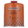 EL GAZ Балон-картридж газовий ELG-400, бутан 450 г, для газових пальників, з двошаровим клапаном, одноразовий