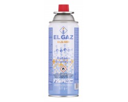 EL GAZ Балон-картридж газовий ELG-500, бутан 227 г, цанговий, для газових пальників та плит, одноразовий
