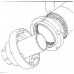 Съемник крышки задней ступицы MAN TGA 3/4" H60, 158 mm ASTA A-1329