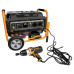 Neo Tools Генератор бензиновий 04-730, 2.8/3.0кВт, 1х12В та 2х230В (16А), бак 15л, 313г/кВтГ, 45 кг