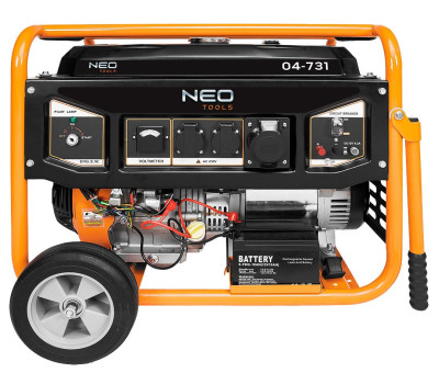 Neo Tools Генератор бензиновий 04-731, 6.0/6.5кВт, 1х12В та 2х230В (16А) та 1x230В(32А), бак 25л, 313г/кВтГ, 85 кг