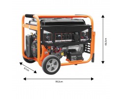 Neo Tools Генератор бензиновий 04-731, 6.0/6.5кВт, 1х12В та 2х230В (16А) та 1x230В(32А), бак 25л, 313г/кВтГ, 85 кг-foto9