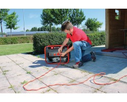 Einhell Генератор бензиновий TC-PG 25/1/E5, 230В, 2.1кВт (макс. 2.4кВт), ручний старт, 15л, 37кг-foto3