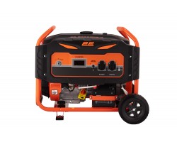 2E Генератор бензиновий 220 В, 50 Гц, 5.5 кВт, електро стартер, ручка та колеса для транспортування-foto8