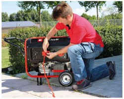 Einhell Генератор бензиновий TC-PG 55/E5, 230В/380В, 3.6кВт (макс. 5.5кВт), електростарт, 25л, 83кг-foto3