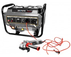 Graphite Генератор бензиновий 58G904, 2.0/2.2кВт, 1х12В та 2х230В (16А), бак 15л, 360г/кВтГ, 40 кг-foto8