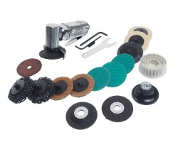 Машинка шлифовальная пневматическая 2 дюйм с комплектом аксессуаров 17ед.-foto3