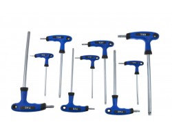 Набор Т-образных ключей TORX (пластиковая ручка) 9 единиц GEKO G30587-foto2