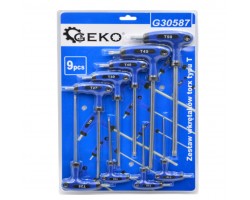 Набор Т-образных ключей TORX (пластиковая ручка) 9 единиц GEKO G30587-foto3