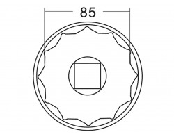 Головка ступичная 85мм 12гр. IVECO-foto2