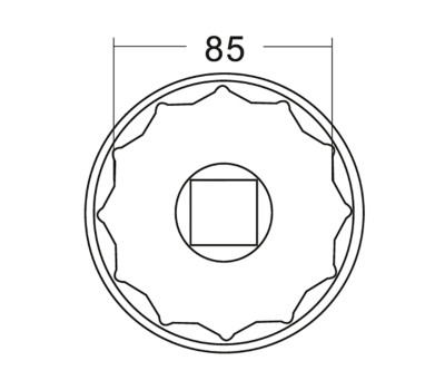 Головка ступичная 85мм 12гр. IVECO