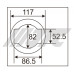 Головка для ступичной гайки 3/4 дюйм 86,5 x 52,5, Ø82 (BPW-16T)