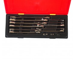 Набор ключей рожково-накидных с трещоткой 8-19мм 14ед.-foto3