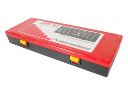 Набор ключей рожково-накидных с трещоткой 8-19мм 14ед.-foto2