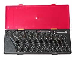 Набор ключей рожково-накидных 6-19мм, укороченых 14ед.-foto3