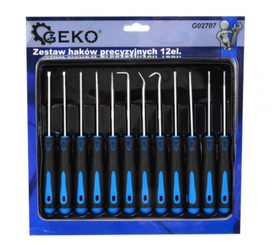 Набор крючков и точечных отверток 12единиц GEKO G02707