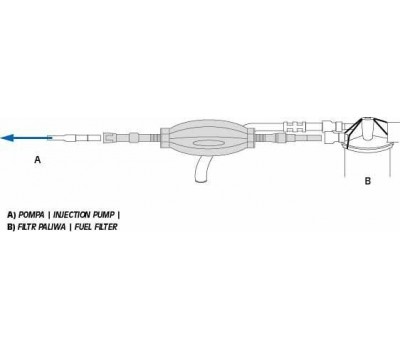 Насос для прокачки воздуха из топливных систем (груша) ASTA A-WH101A