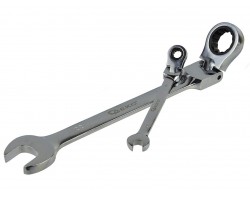 Набор ключей комбинированных шарнирно-трещоточных 8 предметов GEKO G10338-foto2