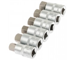 Набор ключей HEX коротких с насадками 1/2" (L=55 мм) -12 предметов SATRA S-SH1212-foto5