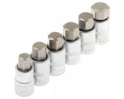 Набор ключей HEX коротких с насадками 1/2" (L=55 мм) -12 предметов SATRA S-SH1212-foto6