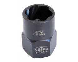 Головка ударная Cr-Mo для слизанных гаек 6-гр. 1/2" 18 мм SATRA S-TSX18