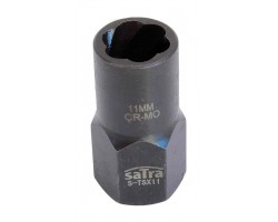 Головка ударная Cr-Mo для слизанных гаек 6-гр. 3/8" 11 мм SATRA S-TSX11