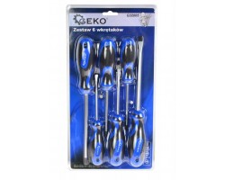 Набор отверток 6 единиц (плоские + крест.) GEKO G32005-foto2