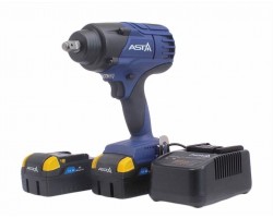 Гайковерт аккумуляторный ударный 1/2" 1250 Nm (2 батареи, 5Ah,18V) ASTA A-BA1250
