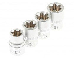Набор головок E-TORX 1/2" – 9 единиц SATRA S-SE912-foto3
