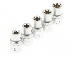 Набор головок E-TORX 1/2" – 9 единиц SATRA S-SE912-foto4