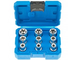 Набор головок E-TORX 1/2" – 9 единиц SATRA S-SE912