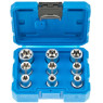 Набор головок E-TORX 1/2" – 9 единиц SATRA S-SE912