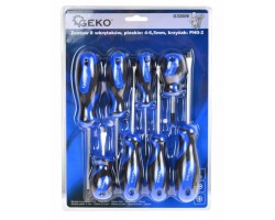 Набор отверток 8 предметов (плоские + крест.) GEKO G32006